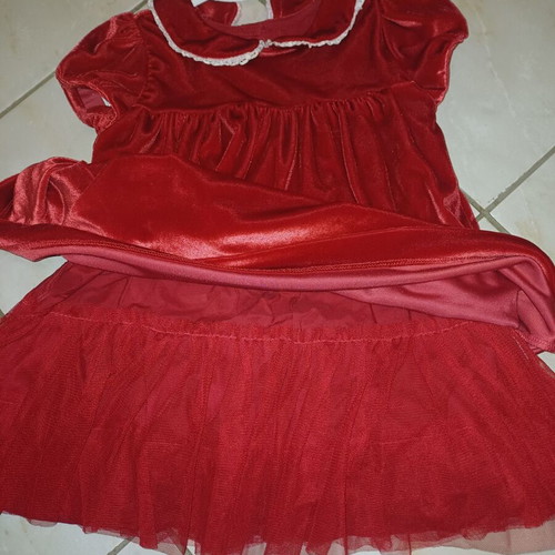 strapless open back dress Red Bow Dress Set with Hat – 18-24 Months main image 1