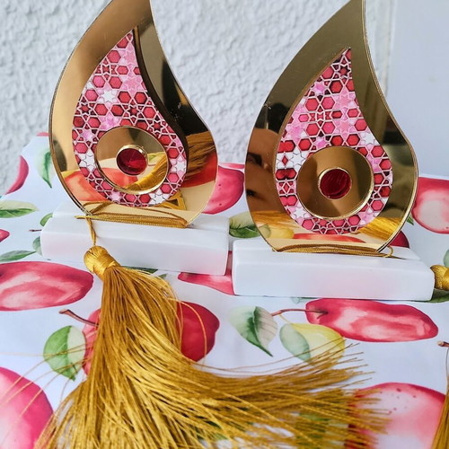 Decorative set with 2 tears and 1 pomegranate new