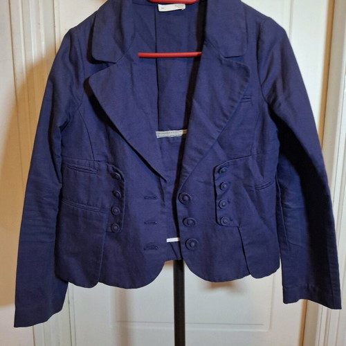 Hoss cotton jacket blue like new