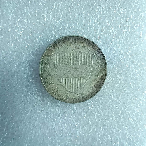 Silver Coin Austria 10 Schilling 1958 used