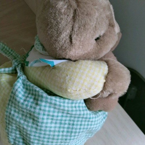 Plush Bunny with Its Little Bunny Like New