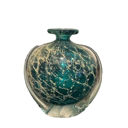 Mdina Glass Malta handmade blown glass vase like new
