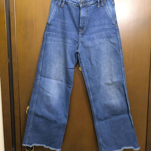 Pepe Jeans London crop denim pants 3/4 size 27 like new, blue