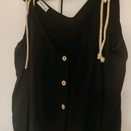 Marlen black summer blouse like new, one size