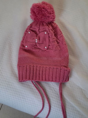 Girls' hat like new, pink, age 3-5 years