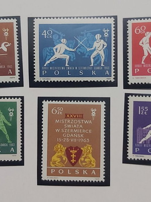 Poland 1963 Complete Unused Stamp Set in Protective Folder