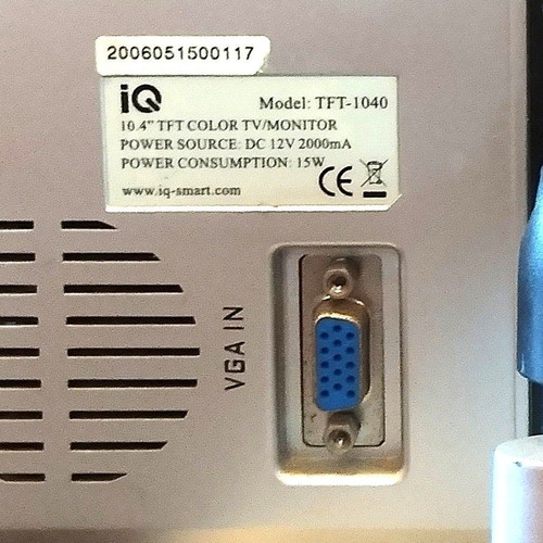 IQ Mini Color Portable TV and PC Monitor 10.4 inch