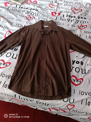 Vittorio Artist brown shirt size L like new