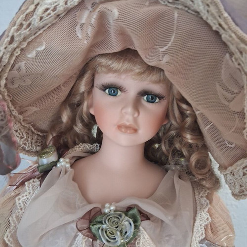 Vintage porcelain doll, 60 cm