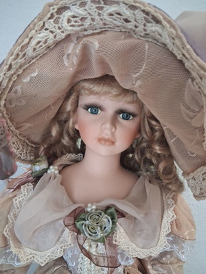 Vintage porcelain doll, 60 cm