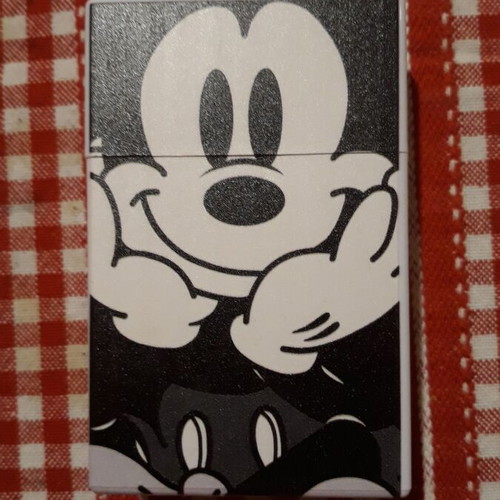 Mickey Mouse cigarette case new, celluloid with automatic opening