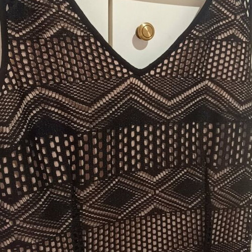 Sisley women's dress, black and beige, size M