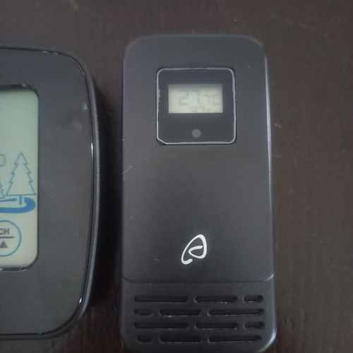 Digital clock and weather station used, tabletop