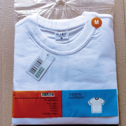 T-shirt CARE white medium new