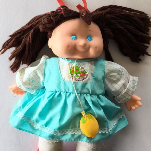 Vintage Lahanoula Fruit Doll kid's like new, size 37x30 cm