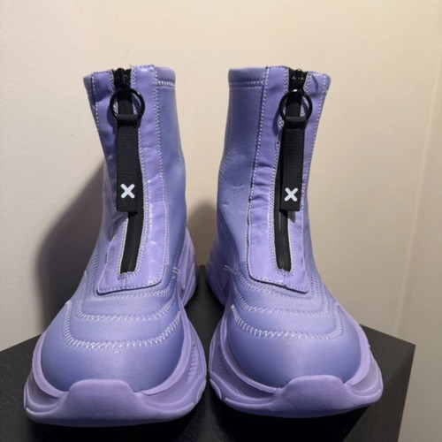Nylon Red ankle boots size 40, purple