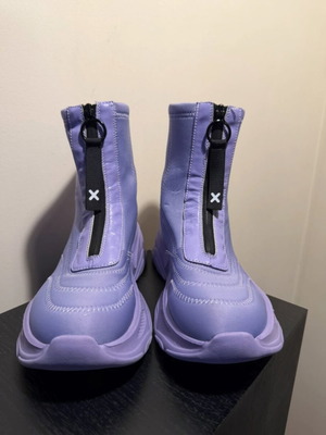 Nylon Red ankle boots size 40, purple
