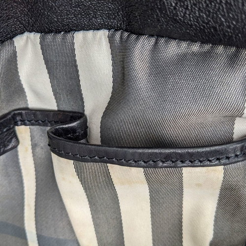 Burberry large leather shoulder bag used