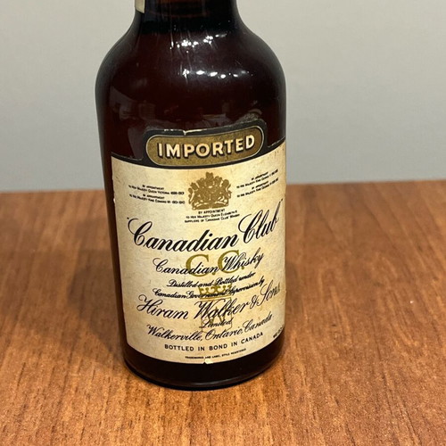 Canadian Whisky Miniature Vintage sealed from 1958 new