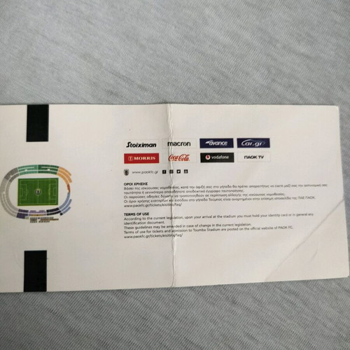 PAOK vs Aris ticket used, 7th playoff match 2022-23