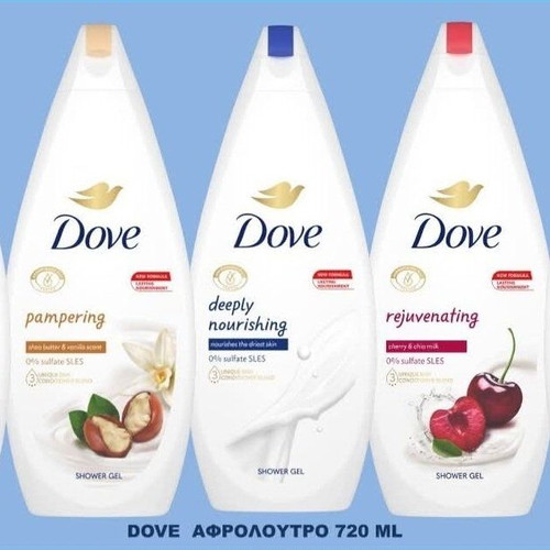 DOVE shower gel 720ml new