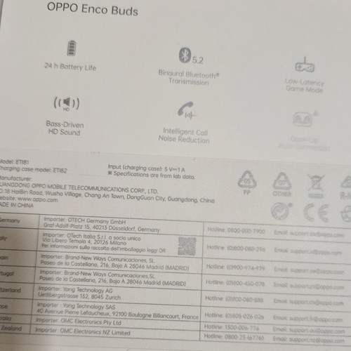 Oppo Enco earbuds like new
