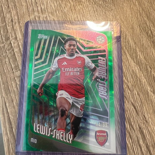 2025-26 Topps UEFA Myles Lewis-Skelly Future Stars Green Foil card