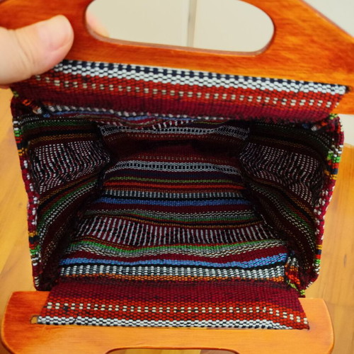 Handmade small woven Mexican handbag