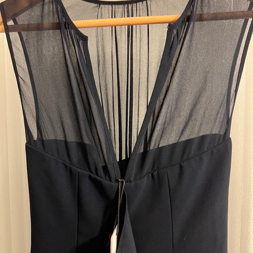 Reiss long cocktail dress dark blue XXXS new with minor defect