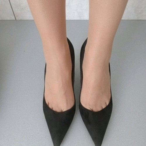 Rollini suede pumps used, size 39, black