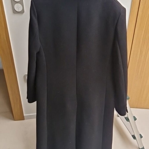 Zara wool black coat straight fit like new