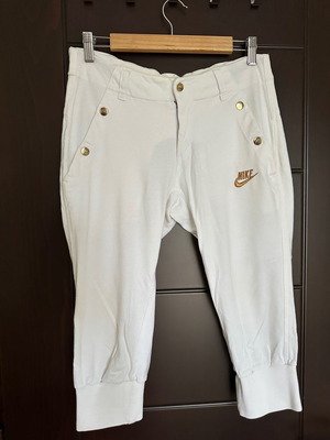 Nike white athletic pants used, size S/M