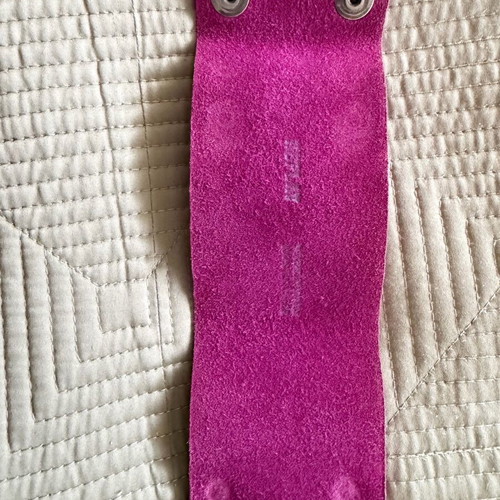 Replay women's bracelet 100% leather like new, fuchsia