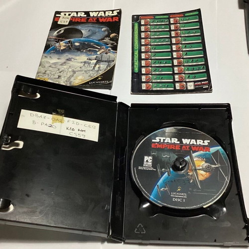 Star Wars Empire At War PC game used, complete double CD case