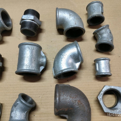 Galvanized heavy-duty hydraulic fittings new