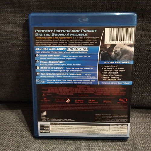 The Mummy Blu-Ray used, adventure fantasy with subtitles