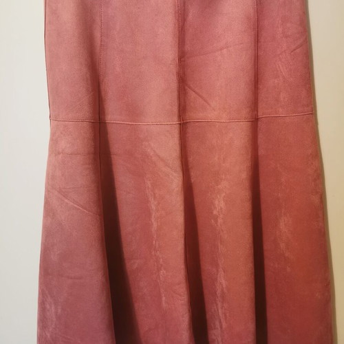 Midi suede skirt Orsay new, size 40, dusty pink