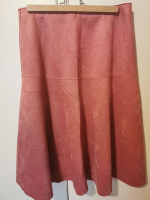 Midi suede skirt Orsay new, size 40, dusty pink