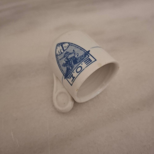 Vintage Greek Coffee Cup E.O.S. used, collectible