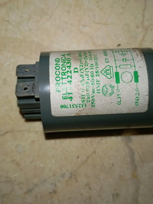 Washing machine capacitor AEG Electrolux used original