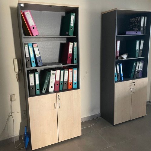 Office bookcases used, melamine material