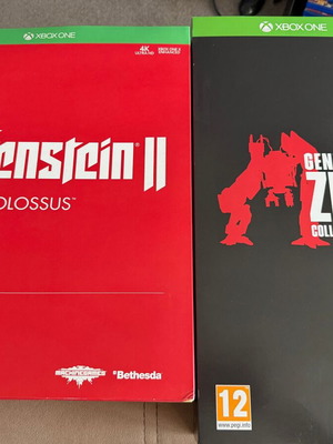 Generation Zero and Wolfenstein 2 II Collector editions new, Xbox One set