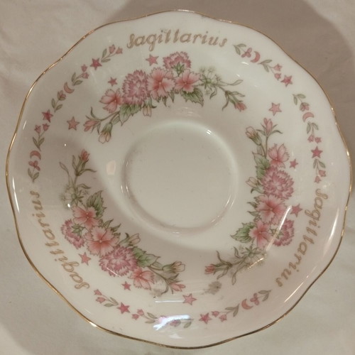 Royal Albert Zodiac Series Sagittarius vintage porcelain saucer