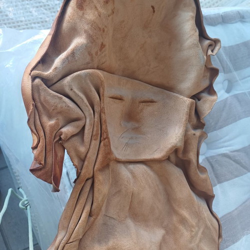 Leather wall masks set of three like new