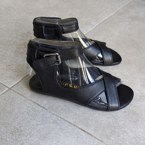 Juicy Couture leather kids sandal new, size 30, black