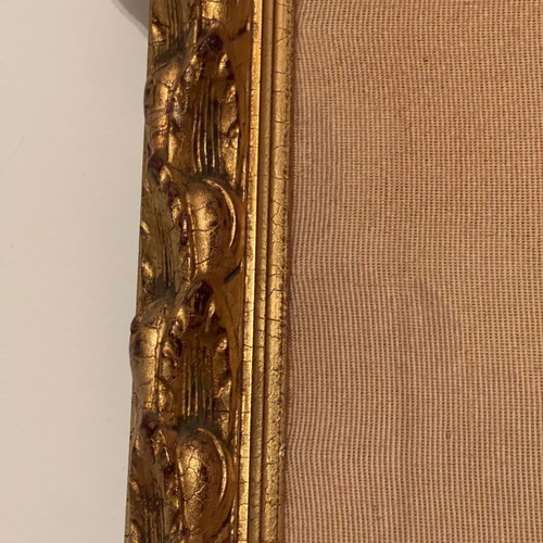 Antique tapestry used, Aubusson style, François Boucher artwork