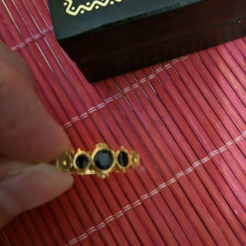 Vintage handmade Byzantine-style 22K gold ring