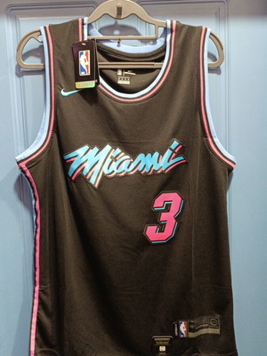 NBA Miami Wade 3 jersey new, authentic