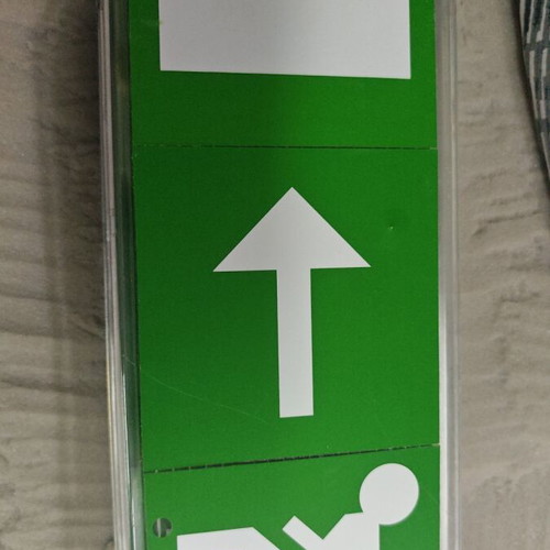 Plastic safety sign covers used, set of 4