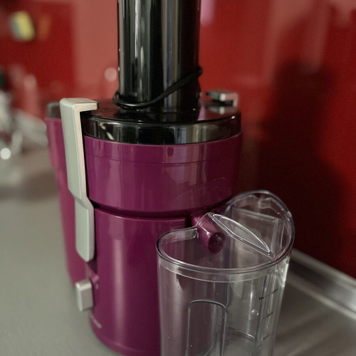 SilverCrest SFE 450 C1 Fruit and Vegetable Juicer like new, magenta